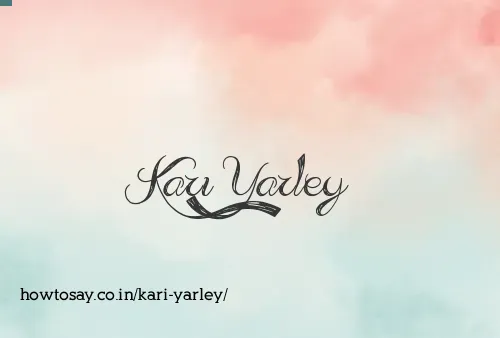 Kari Yarley