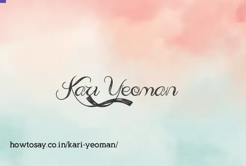 Kari Yeoman