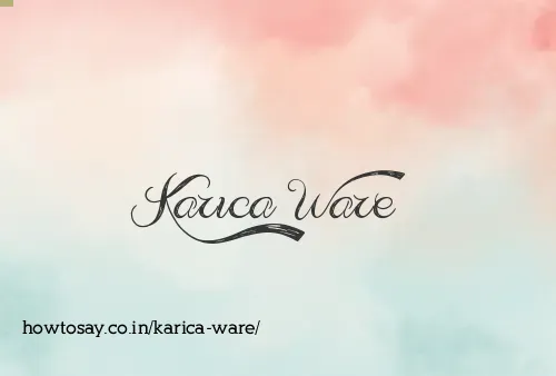 Karica Ware