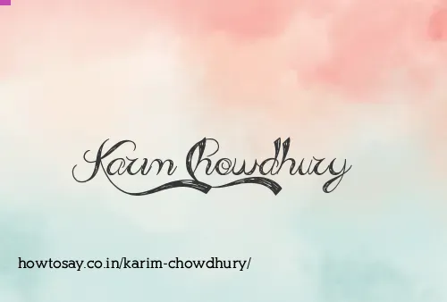 Karim Chowdhury