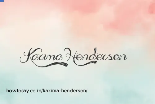 Karima Henderson