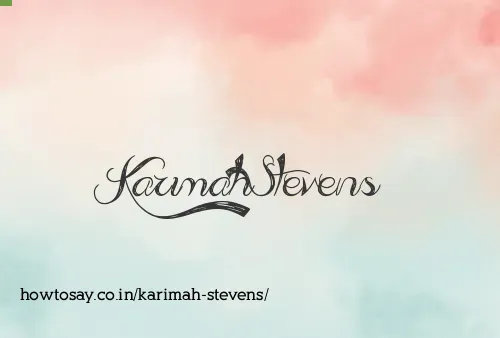 Karimah Stevens