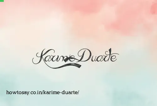Karime Duarte