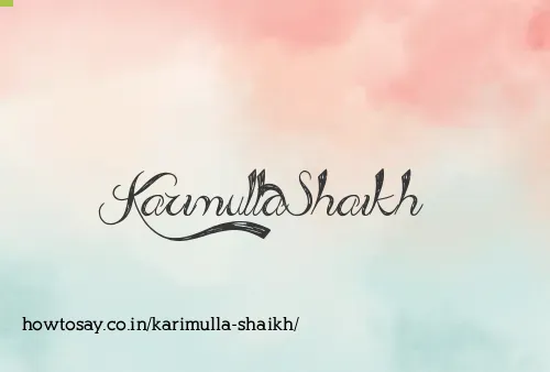 Karimulla Shaikh