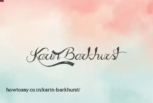 Karin Barkhurst