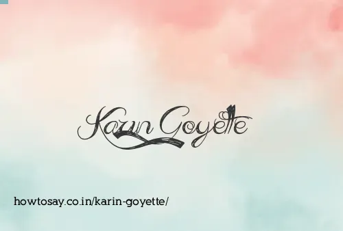 Karin Goyette