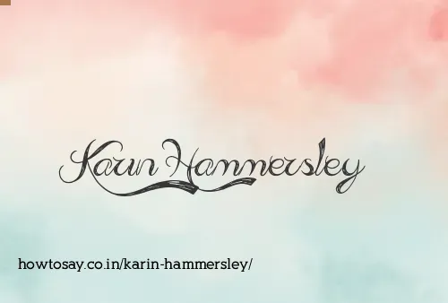 Karin Hammersley