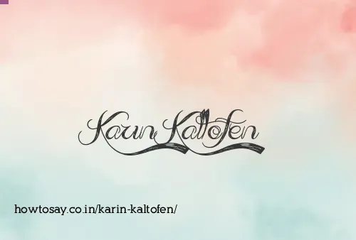 Karin Kaltofen