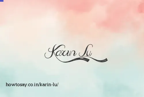 Karin Lu