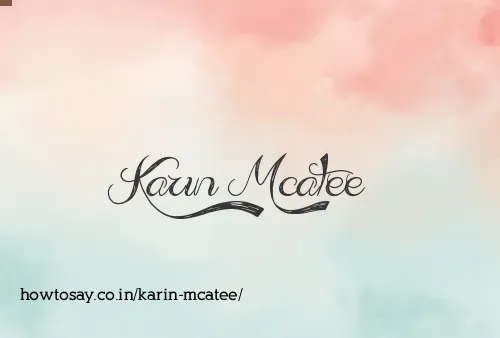 Karin Mcatee