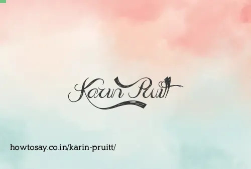 Karin Pruitt