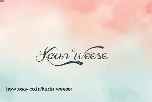 Karin Weese