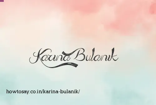 Karina Bulanik