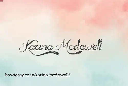Karina Mcdowell