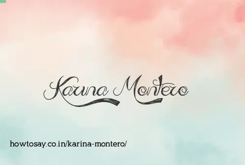 Karina Montero