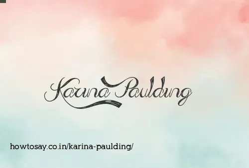 Karina Paulding