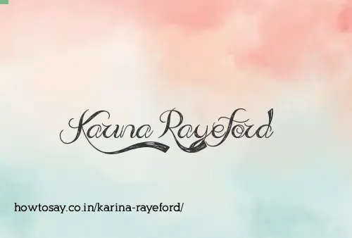 Karina Rayeford