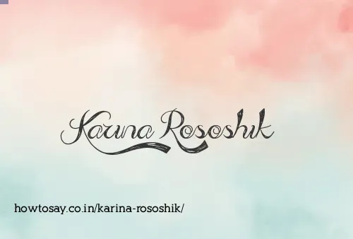 Karina Rososhik