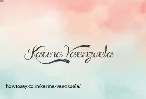 Karina Vaenzuela