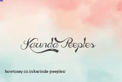 Karinda Peeples