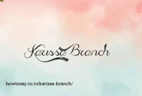 Karissa Branch