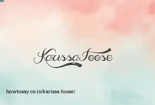 Karissa Foose