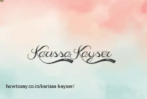 Karissa Kayser