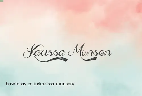 Karissa Munson
