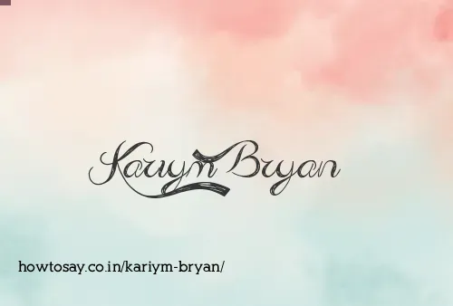 Kariym Bryan