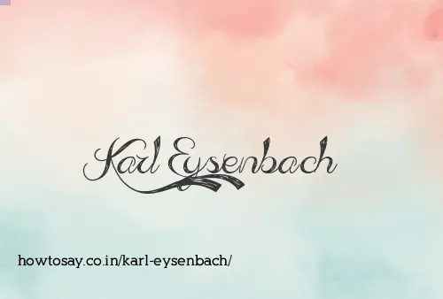 Karl Eysenbach