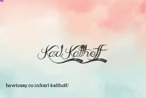 Karl Kalthoff