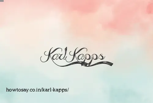 Karl Kapps