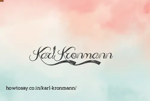 Karl Kronmann