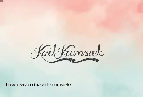 Karl Krumsiek