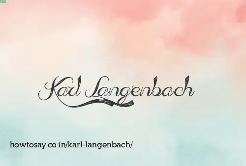 Karl Langenbach