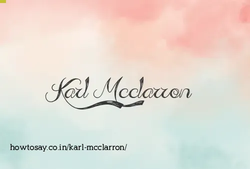 Karl Mcclarron