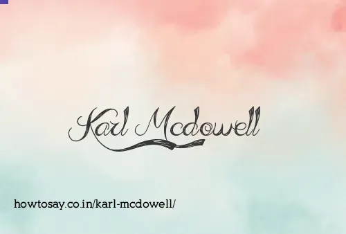 Karl Mcdowell