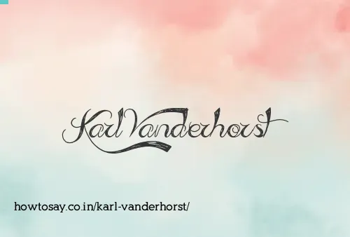 Karl Vanderhorst