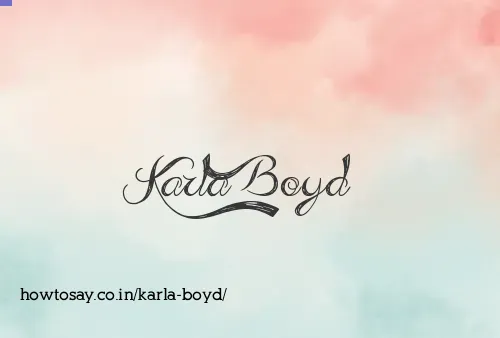 Karla Boyd