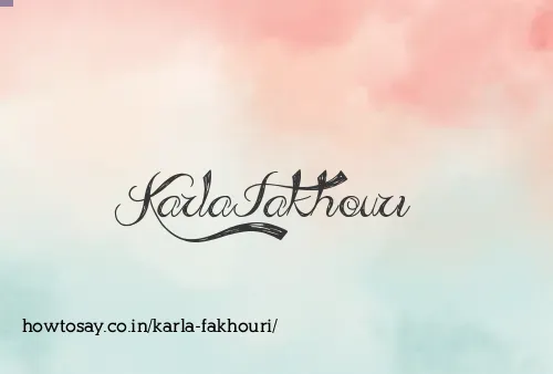 Karla Fakhouri