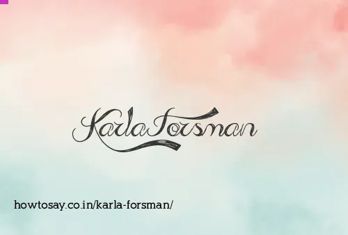 Karla Forsman