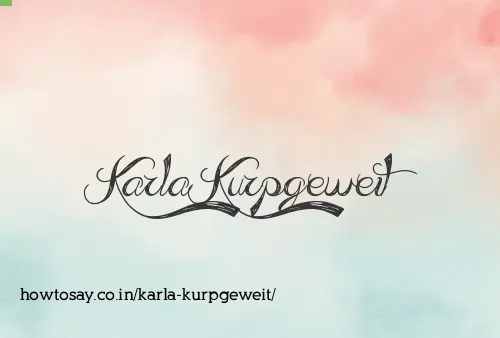 Karla Kurpgeweit