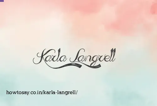 Karla Langrell