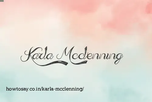 Karla Mcclenning