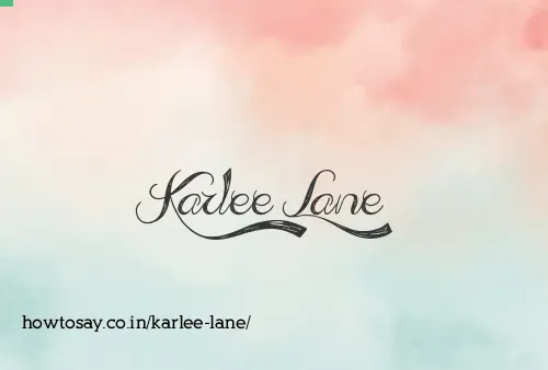 Karlee Lane