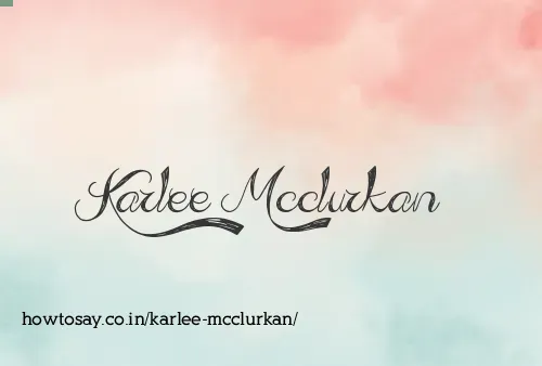 Karlee Mcclurkan