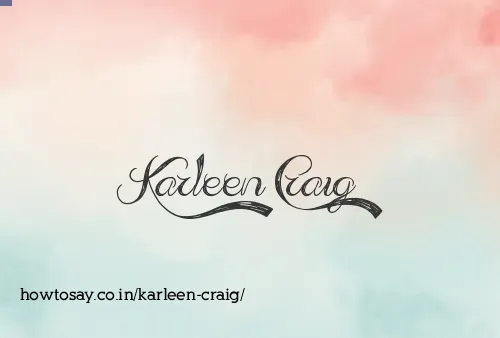 Karleen Craig
