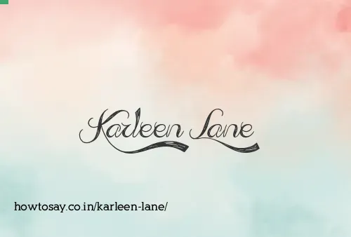 Karleen Lane