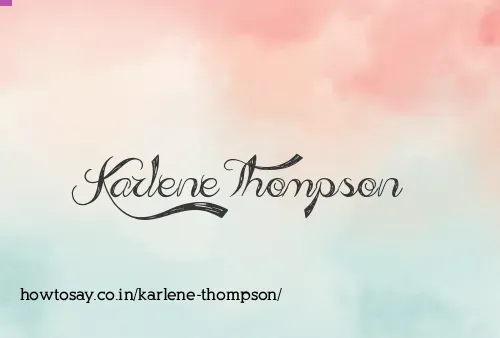 Karlene Thompson