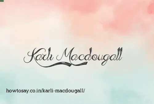 Karli Macdougall